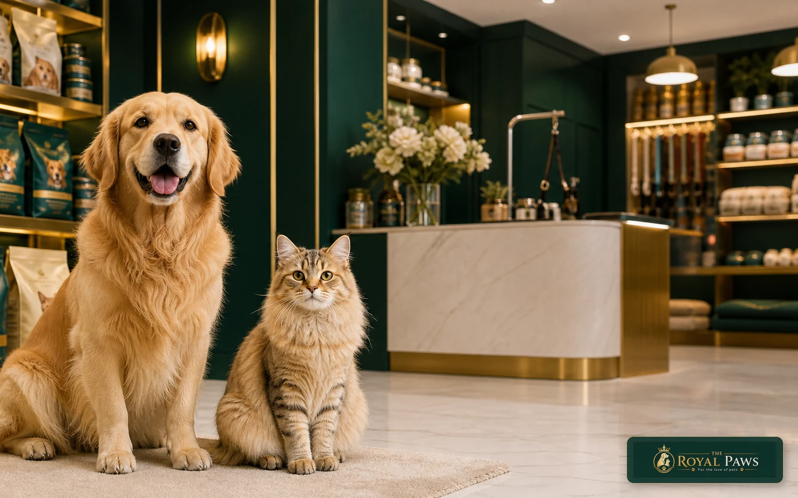 Premium pet store, grooming, and pet care experience at The Royal Paws in Bathinda