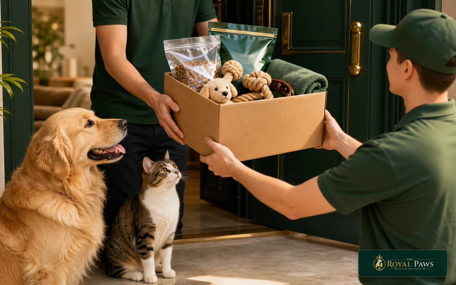 Pet food and accessories home delivery handoff from The Royal Paws in Bathinda